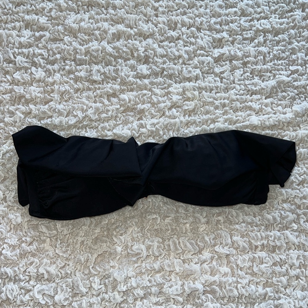 Black Victoria secret flowy bandeau swim top